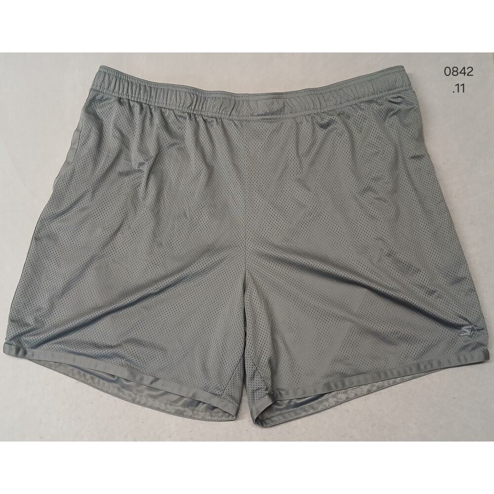Starter (3XL) Men's Gray Mesh Athletic Shorts